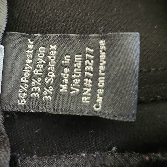 Apt. 9 Women's Classic Black Tie, Straight Leg, Dress Pants, Size 10 - Picture 10 of 13